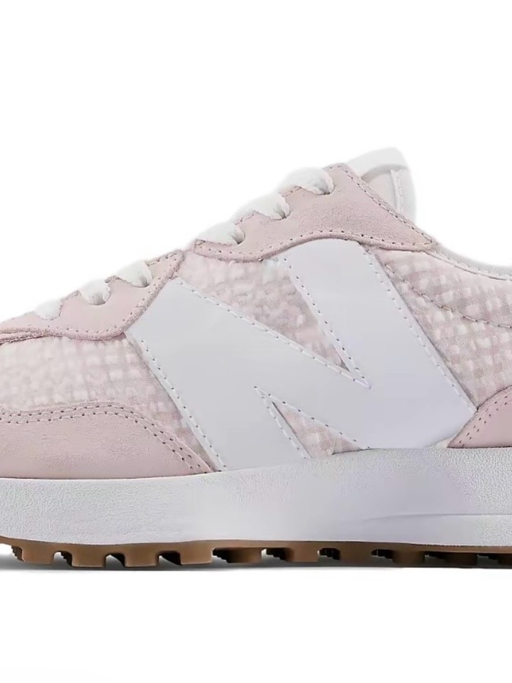 New Balance Pink and White gingham 8